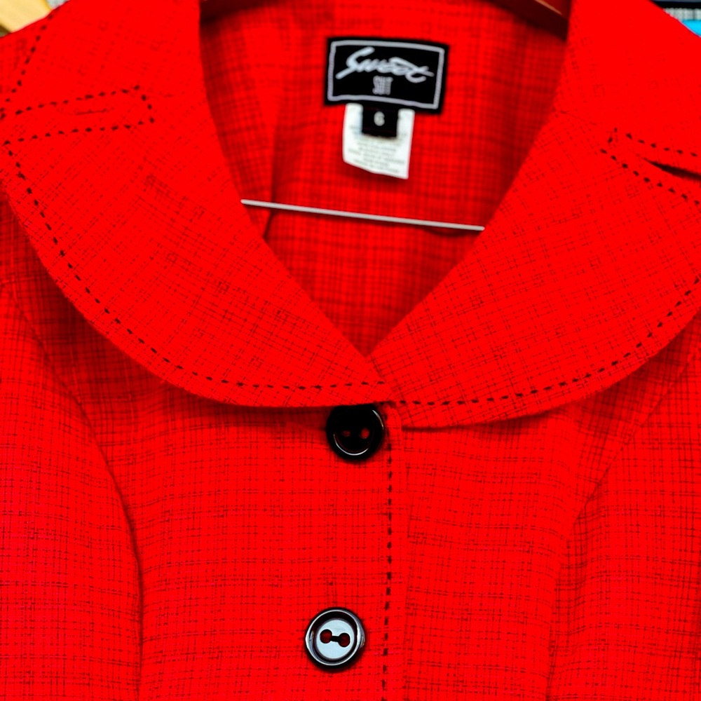 Juicy red Office jacket by SWEET side 6 NEW without the tags - Picture 6 of 6